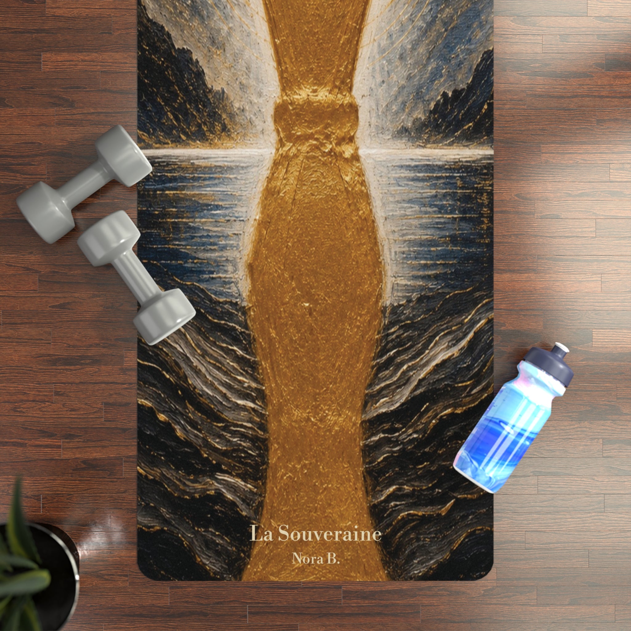Tapis de yoga d'art thérapeutique & d'ancrage : La Souveraine
