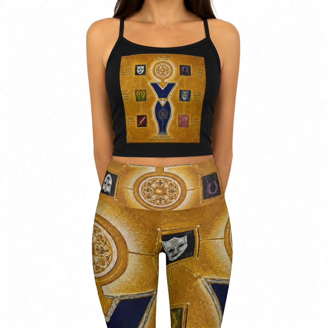 High Waisted Yoga Leggings (AOP)